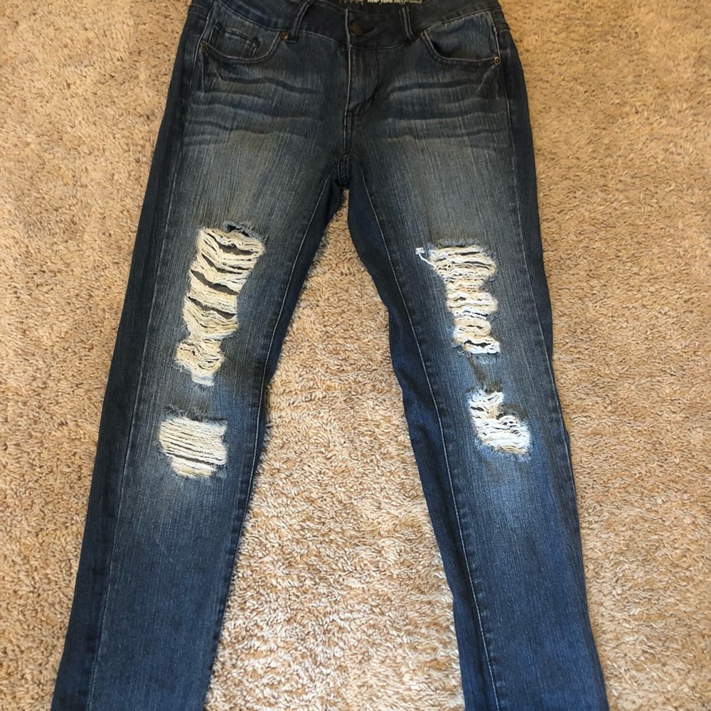 New York and Company soho Jeans boyfriend size 0
